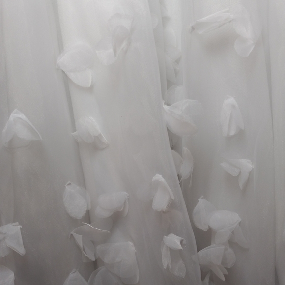 David's Bridal White Floral Girl, Communion, Party, Formal Dress Size 7 NWT - Picture 6 of 10